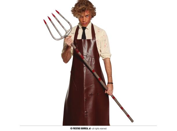 Blodig høygaffel 1 Høygaffel i plast - 155cm 