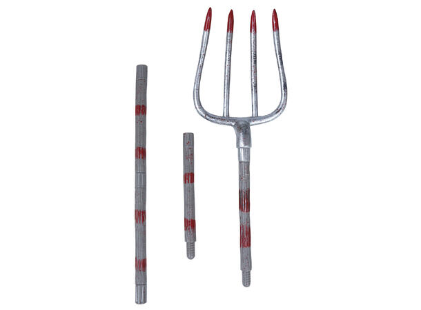 Blodig høygaffel 1 Høygaffel i plast - 155cm 