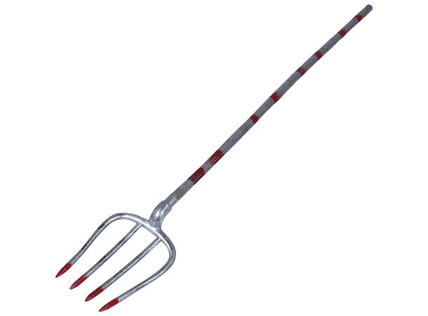 Blodig høygaffel 1 Høygaffel i plast - 155cm 