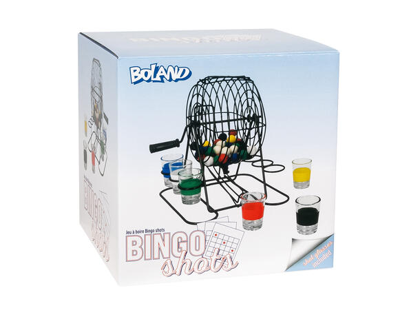 Drikkelek - Bingoshot Innhold Bingobur, 48 baller, 6 glass 