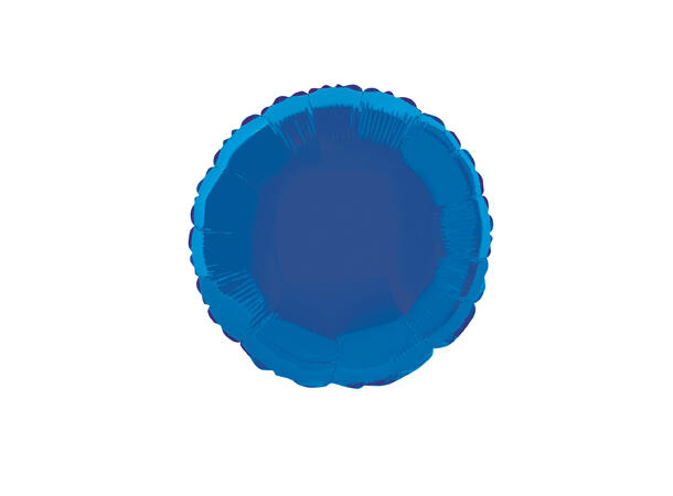 Ensfarget rund - Mørk Blå 1 Folieballong - 46cm(18")