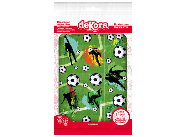 Fotball 3 Spiselige kakebånd - 5x21cm hver 