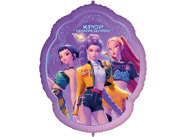K-Pop Demon Hunters 1 Folieballong med form - 100x763cm 