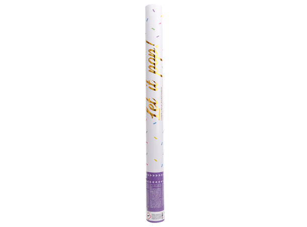 Konfettikanon - Flerfarget firkantet 1 konfettikanon - 60cm 