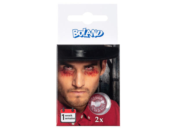 Kontaktlinser - Blodsprengte øyne En ukes kontaktlinser