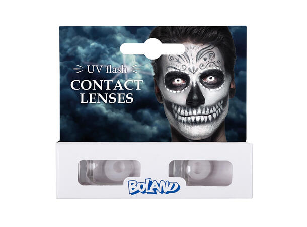 Kontaktlinser - UV-lys hvit 1-måneds kontaktlinser 