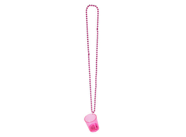 LED Shotteglass med kjede - 4 farger 4 Shotteglass i plast med LED lys
