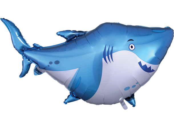 Ocean Buddies Shark 1 Stor folieballong med form - 101x81cm 