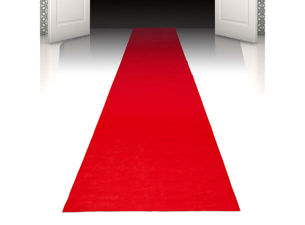 Rød Gulvløper 1 Løper i 100% Polypropylen- 450x60cm