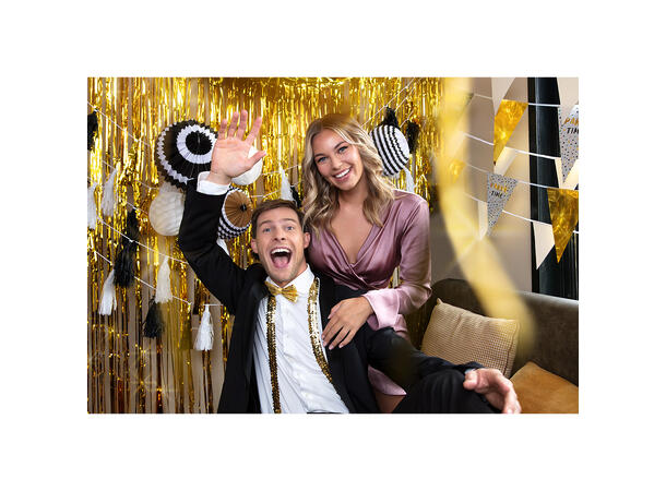 Sett - Briller, Sløyfe buksesæler - Gull 1 Sett 