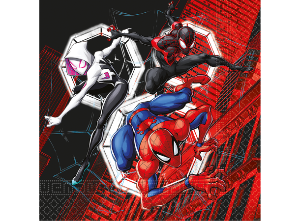 Spiderman - World of Webs 20 Tolags papirservietter - 33x33cm