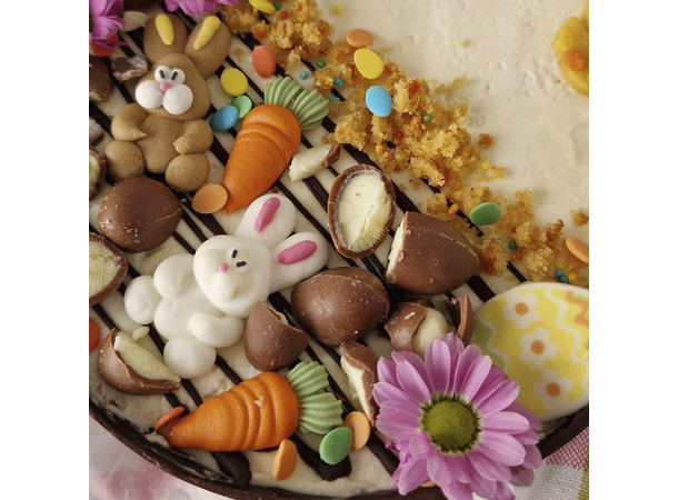 Sukkerdekorasjoner - Påsketema 48 Kakedekorasjoner assotert - 3-4,5cm 