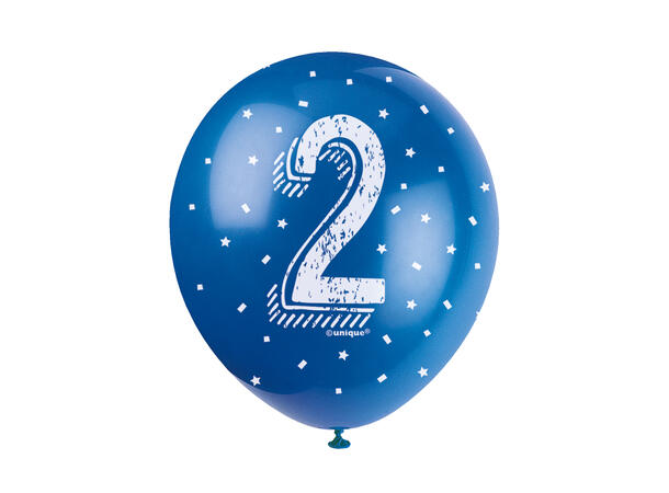 Superprint Premium 2 År - Assortert 5 Gummiballonger - 30cm (12")
