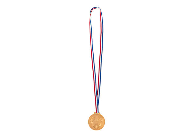 Vinnermedaljer - Gull, sølv, bronse 3 Medaljer i plast med snor - 6cm 