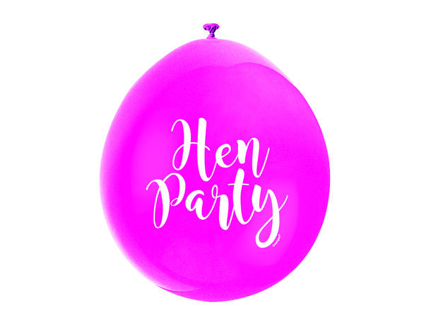 "Hen Party" - 2 farger assotert 10 Gummiballonger - 25cm (10")