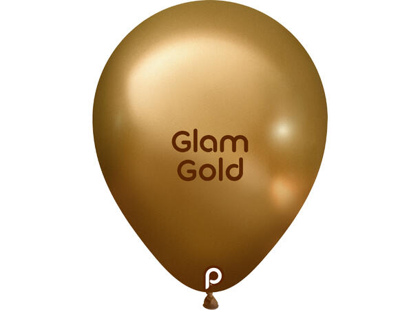 11R - Glam TM Gold 50 Gummiballonger - 28cm (11")