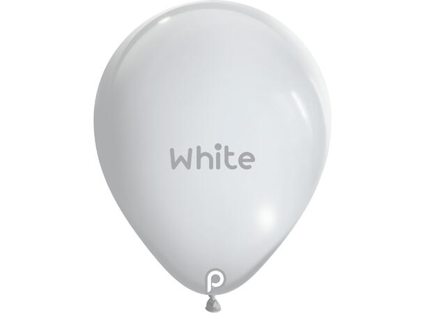 11R - White 100 Gummiballonger - 28cm (11") 