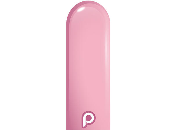 260P - Baby Pink 50 Gummiballonger til figurer - Neck up