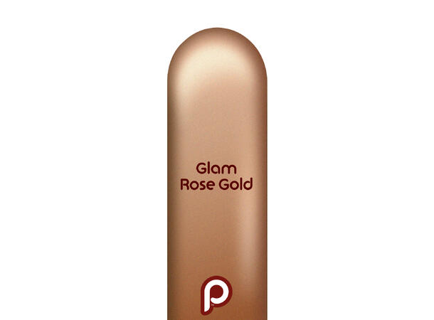 260P - Glam TM Rose Gold 50 Gummiballonger til figurer - Neck up 