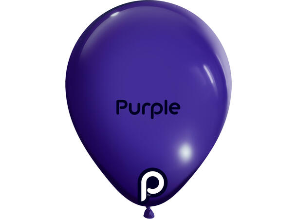 5R - Purple 100 Gummiballonger - 13cm (5")