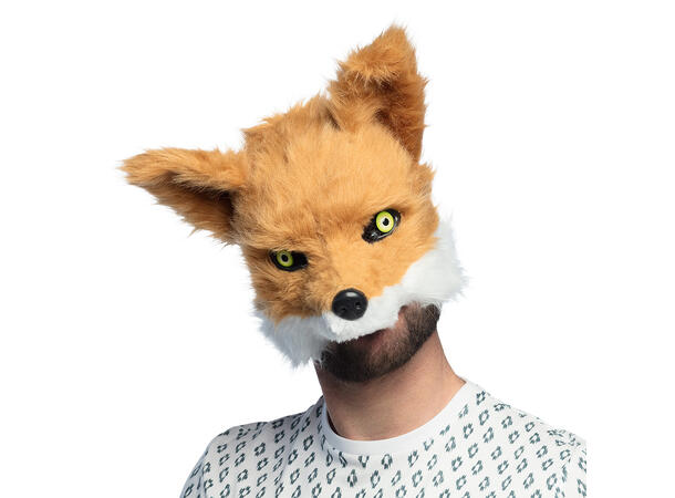 Ansiksmaske - Revehode 1 Maske i plysj - Onesize 