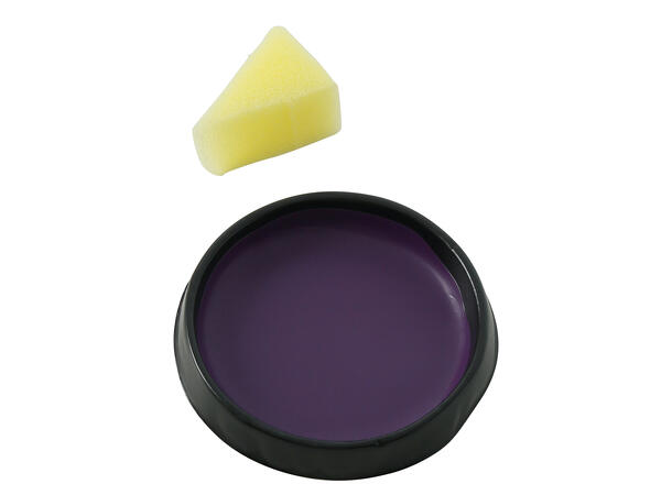 Ansiktssminke med svamp - Lilla 1 Boks sminke - 9g 