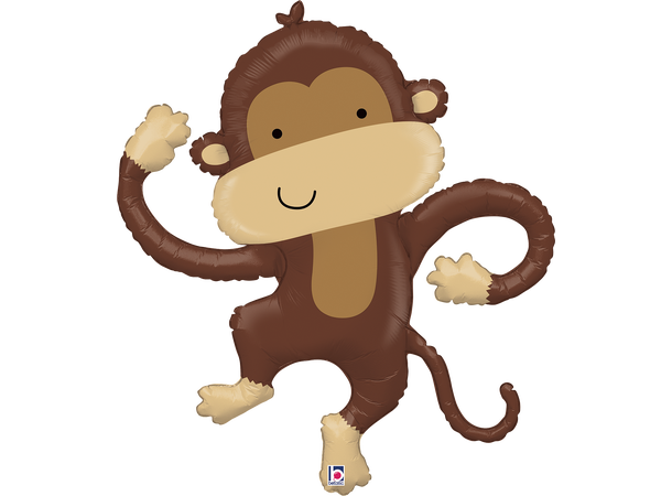 Apekatt 1 Folieballong med form - (77x85 cm) 