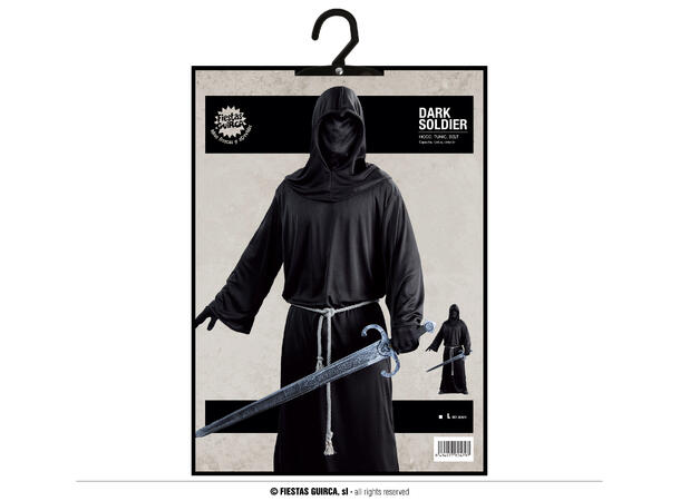 Assasin - Sort munk 1 Herrekostyme - str 52-54 (L) 