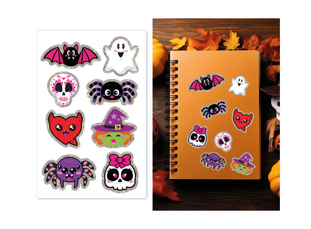 Assorterte Halloween klistremerker 1 Ark med klistremerker - 13x20cm 