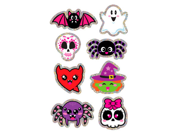 Assorterte Halloween klistremerker 1 Ark med klistremerker - 13x20cm 