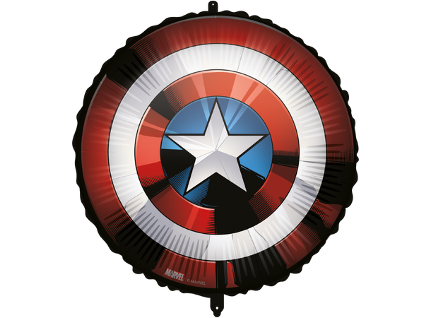 Avengers Evergreen - Captain Amreica 1 Folieballong Rund - 46cm