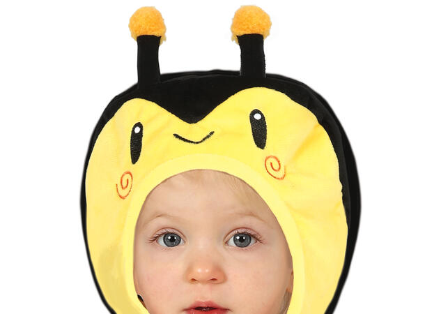 Baby Bie - Sort/Gul 1 Babykostyme - Str 18-24 Mnd 