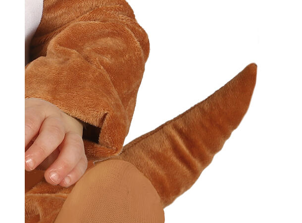 Baby Dinosaur - Brun 1 Babykostyme til gutt - Str 12-18 Mnd 