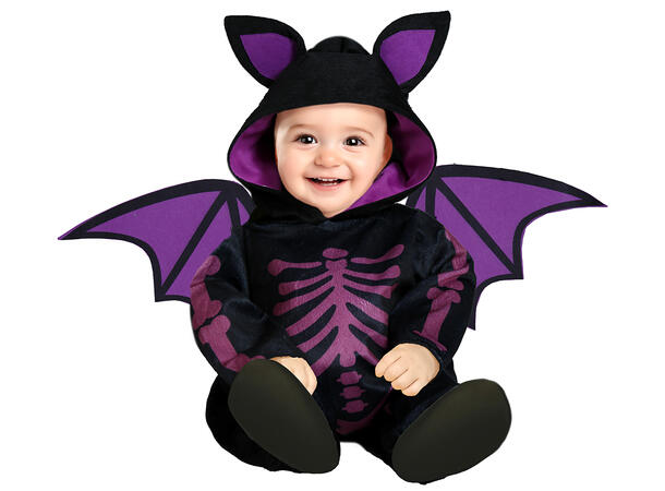 Baby Flaggermus - Lilla 1 Babykostyme til gutt - Str 12-18 Mnd 