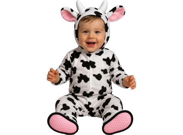 Baby Ku - Sort/hcit 1 Babykostyme - Str 18-24 Mnd 