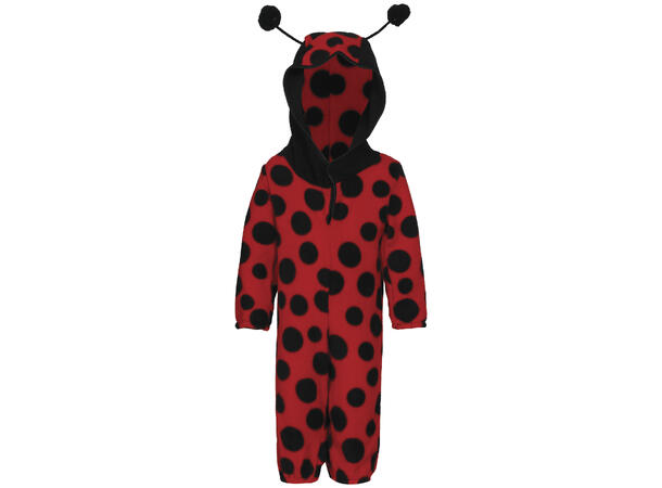 Baby Marihøne - Rød/Sort 1 Babykostyme - Str 12-18 Mnd 