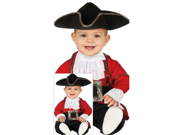 Baby Sjørøver 1 Babykostyme til gutt - Str 12-18 Mnd 