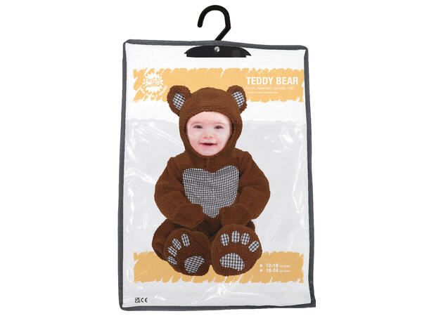 Baby Teddybjørn - Brun 1 Babykostyme - Str 18-24 Mnd 