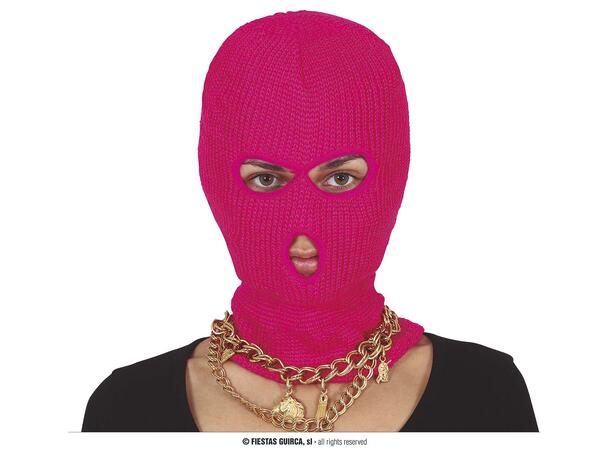 Balaklava - Rosa 1 Balaklava i plyester - Onesize 