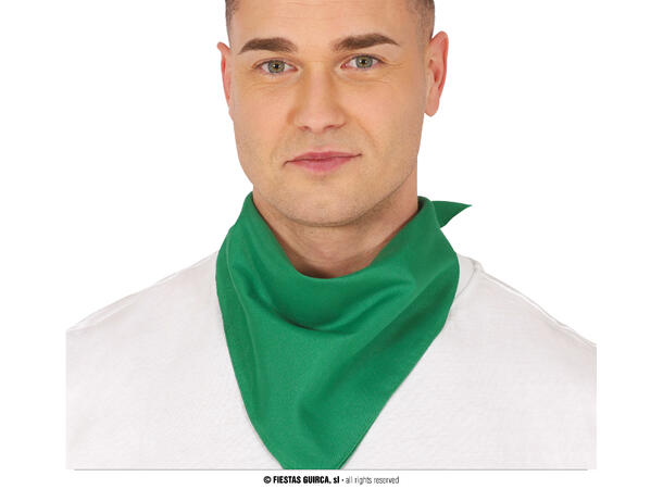 Bandana - Grønn 1 Bandana til voksen i polyester 