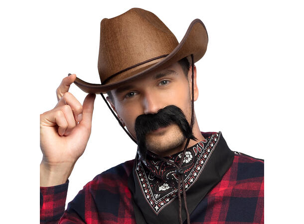 Bart - Gringo - Sort 1 Selvklebende bart 