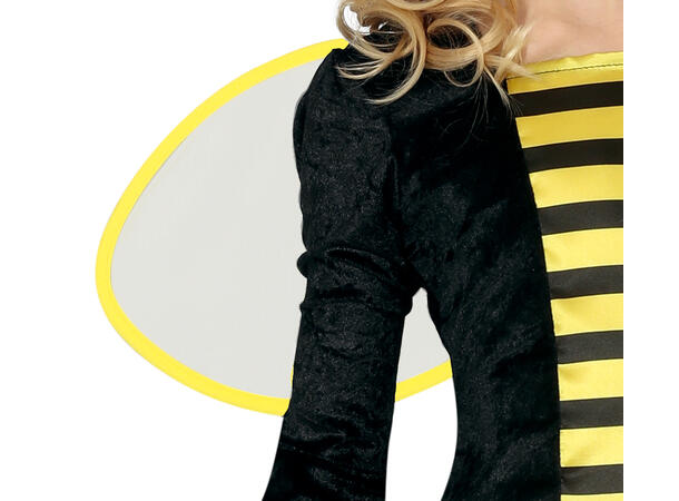 Bie kjole m/vinger - Gul/Sort 1 Barnekostyme til jente - Str 10-12 År 