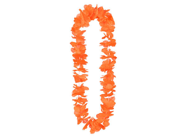 Blomsterkrans Hawaii - Neon Oransje - UV 1 Blomsterkrans i plast 