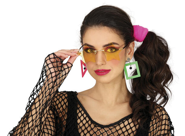 Briller - Gule stjerner 1 par briller i plast 