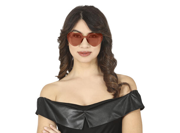 Briller - Røde hjerter 1 par briller i plast 