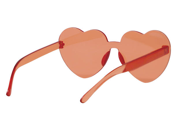 Briller - Røde hjerter 1 par briller i plast 