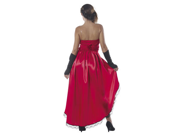 Burlesque - damkjole - rød 1 Damekostyme - str 36-38 (S) 