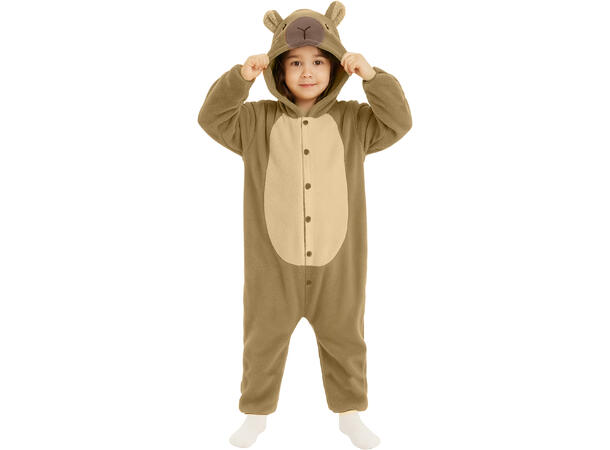 Capybara - Onepiece - Grønn 1 Barnekostyme Unisex - Str 5-6 År 