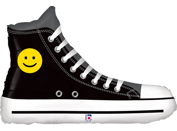 Converse m/smiley emoji 1 Folieballong med form - (69x45 cm) 