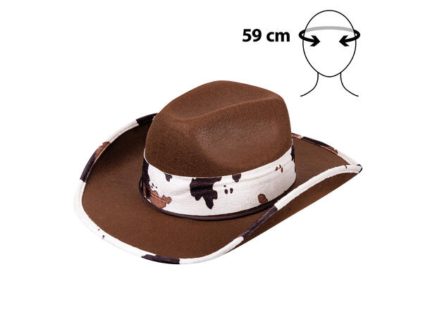 Cowboyhatt - Texas Bull 1 Hatt til voksen - Onesize 